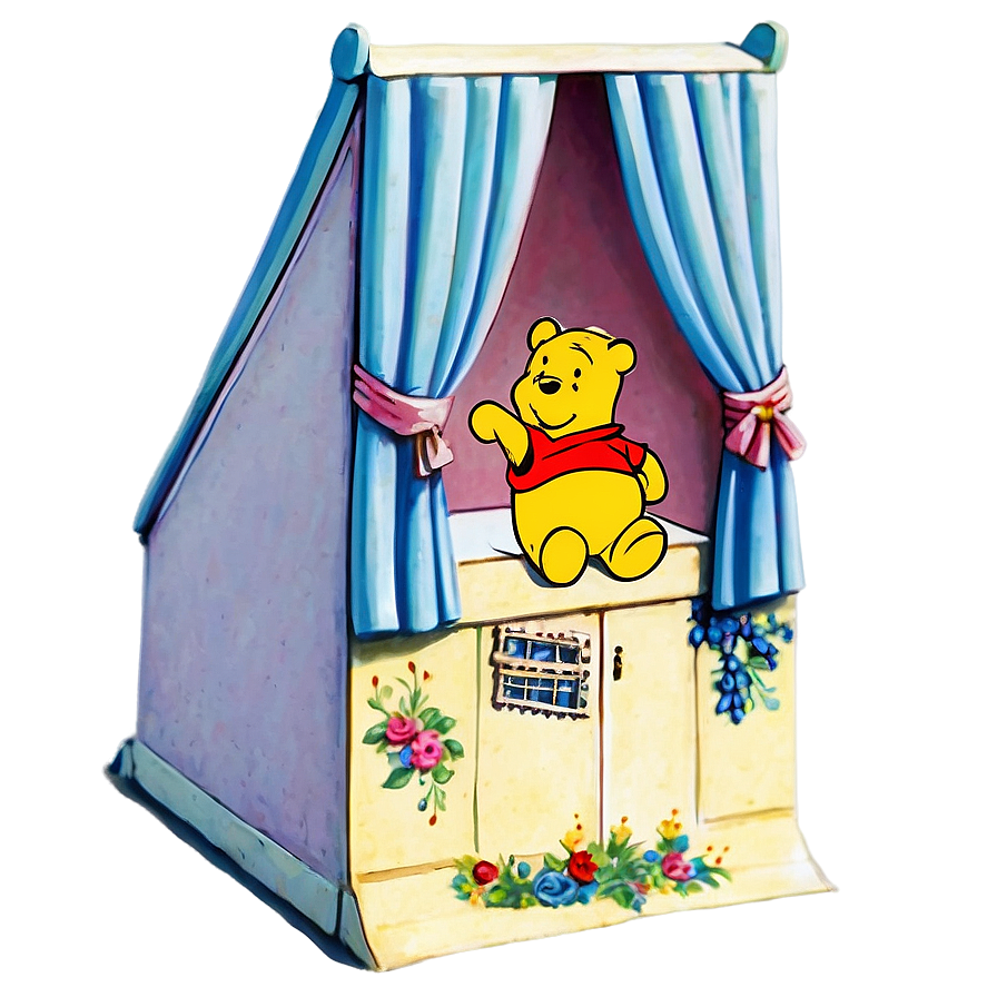 Retro-styled Classic Pooh Png Suo PNG Image