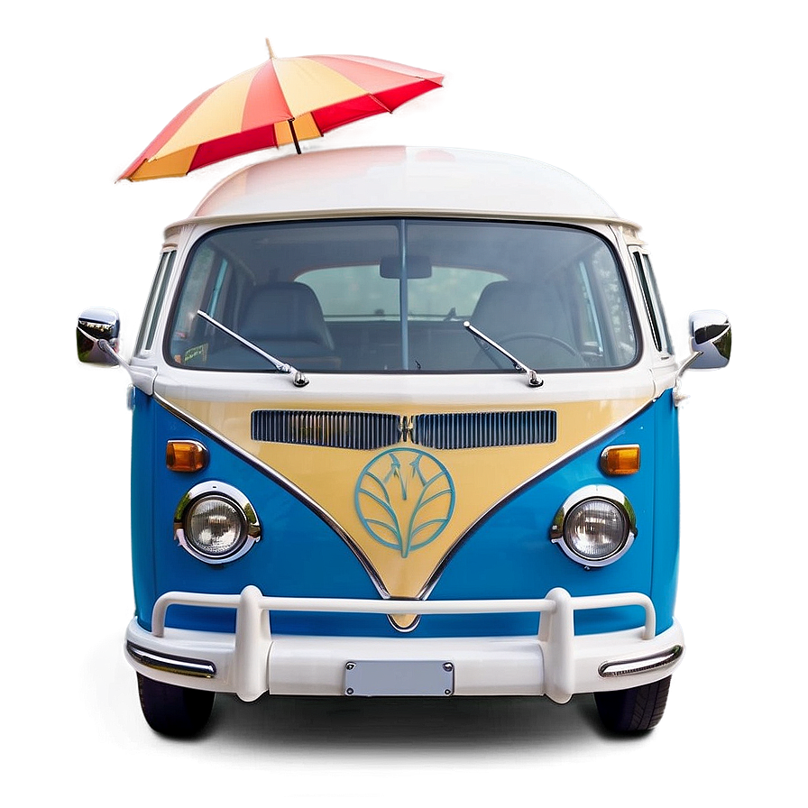 Retro Summer Vibes Van Png Lmy61 PNG Image