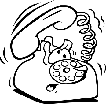 Retro Telephone Clipart PNG Image