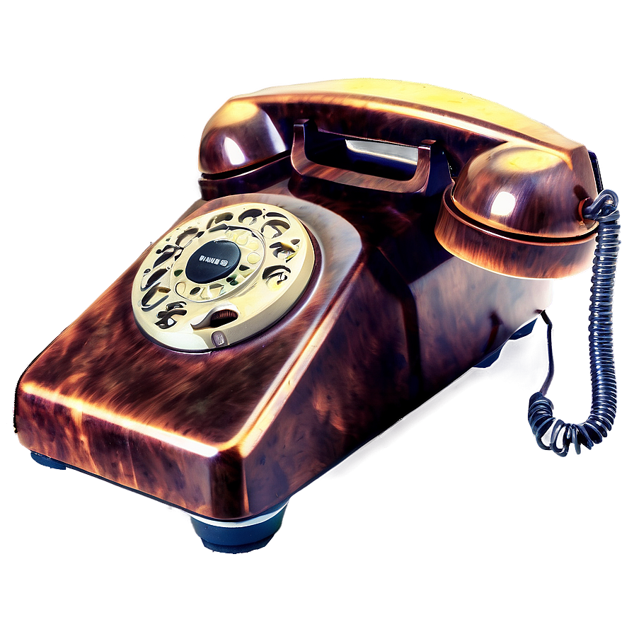 Retro Telephone Handset Png Giu PNG Image