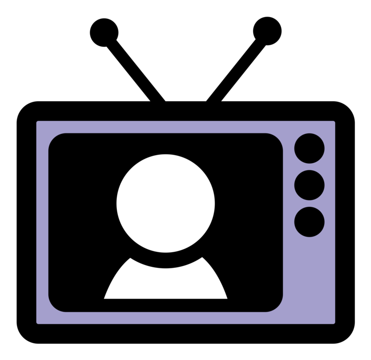 Retro Television Icon PNG Image