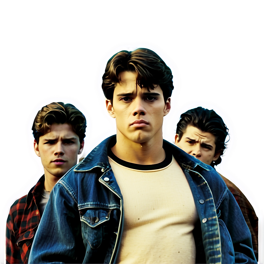 Retro The Outsiders Poster Png Acr60 PNG Image