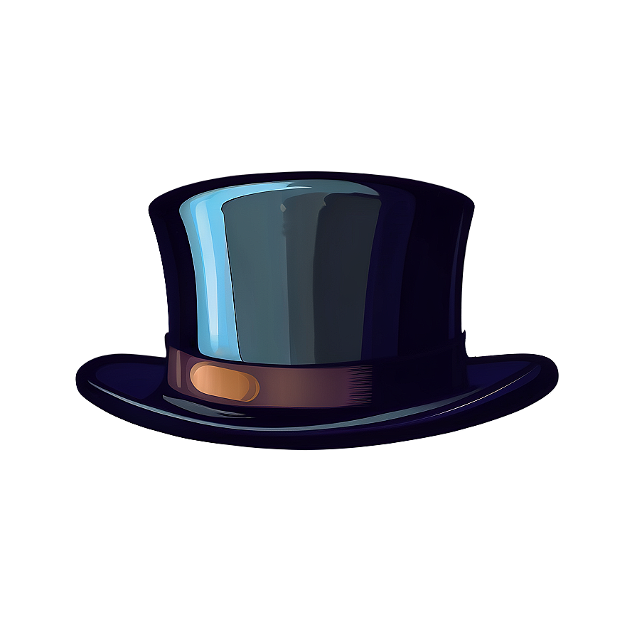 Retro Top Hat Illustration Png Edn55 PNG Image