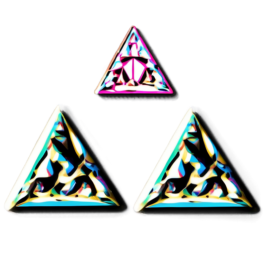 Retro Triforce Poster Png 05242024 PNG Image