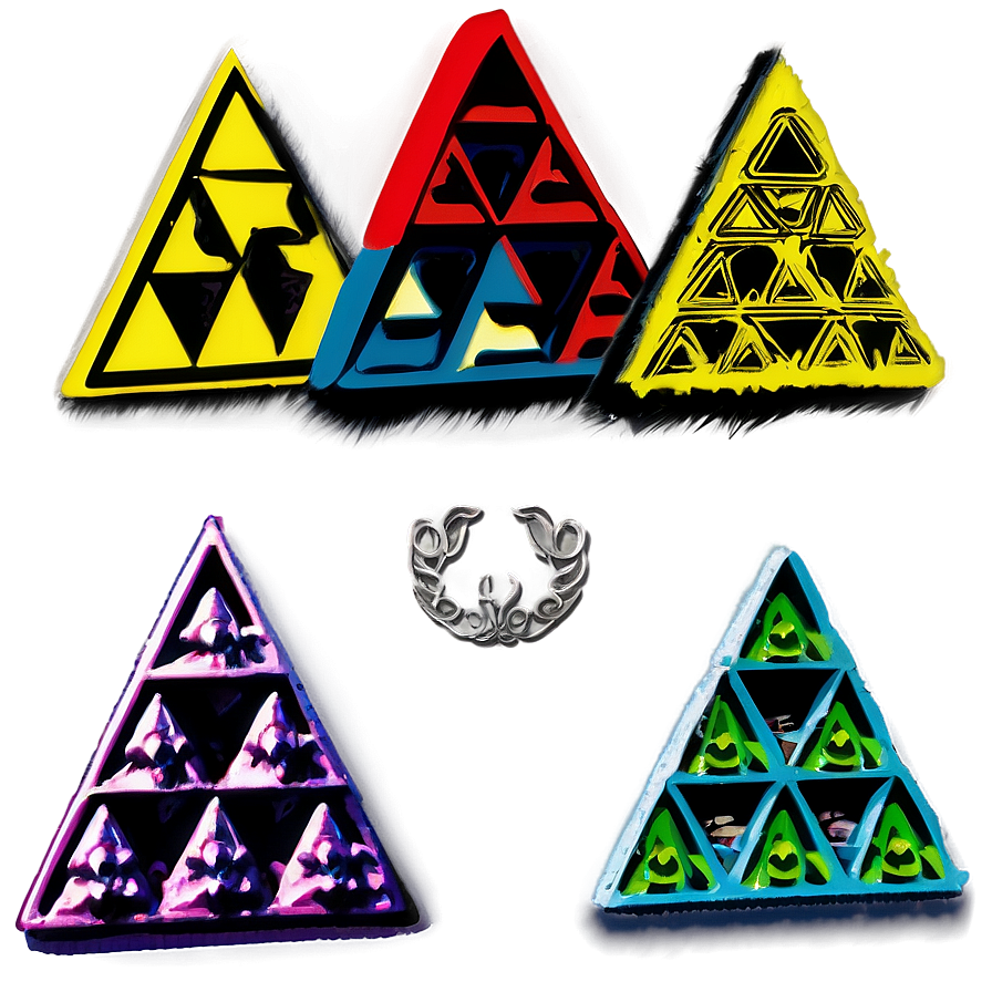 Retro Triforce Poster Png 05242024 PNG Image