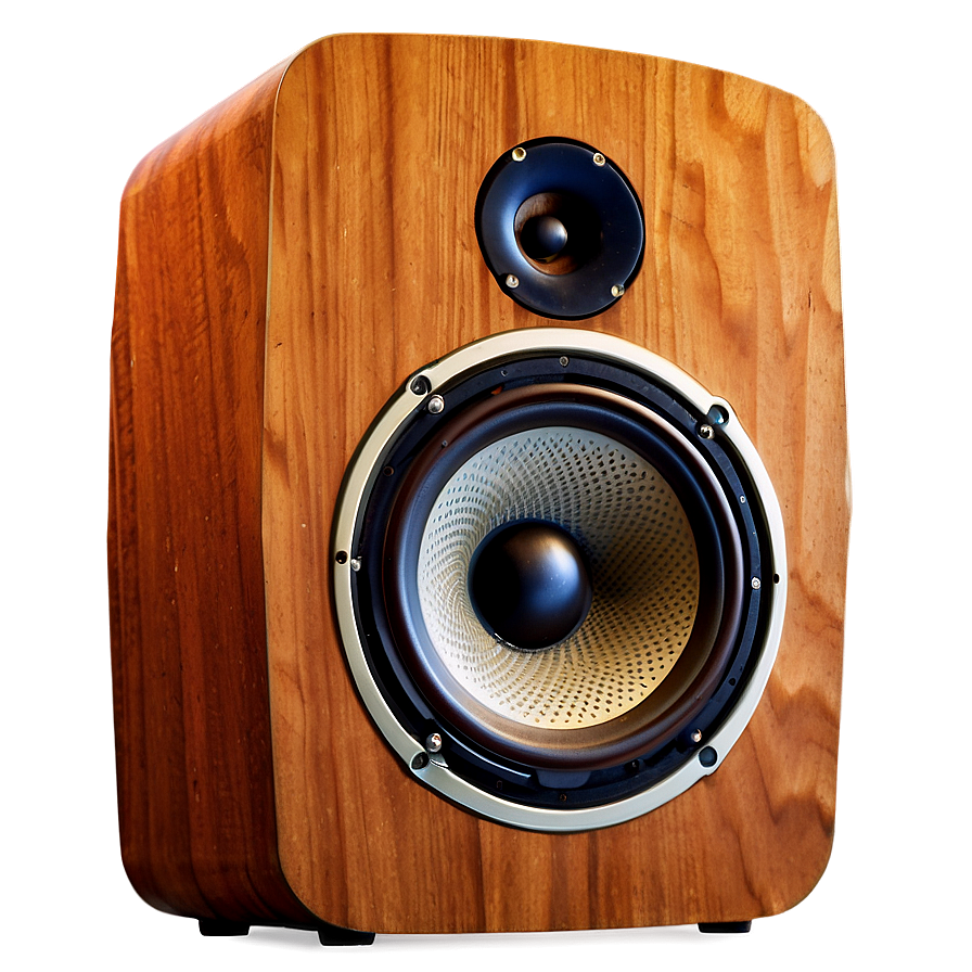 Retro Wooden Speaker Png Fjs86 PNG Image