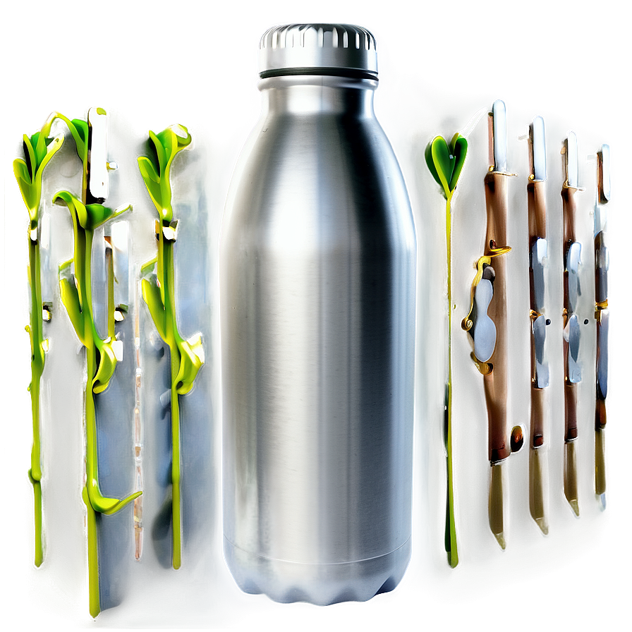 Reusable Aluminum Water Bottle Png Nty5 PNG Image