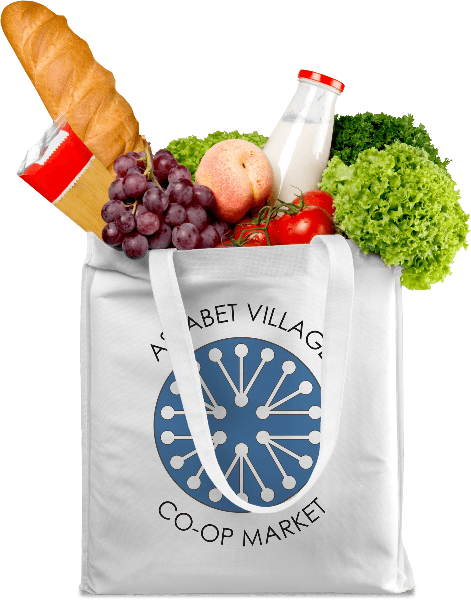 Reusable Grocery Bag Fullof Fresh Produce PNG Image