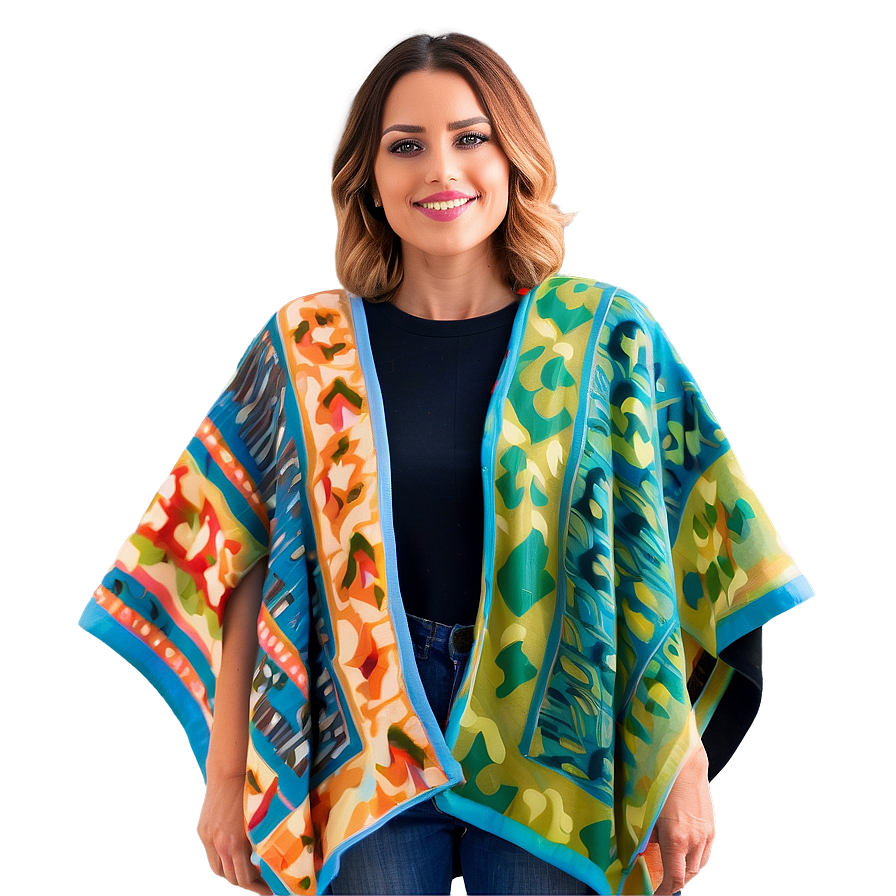 Reversible Poncho Style Png 06272024 PNG Image