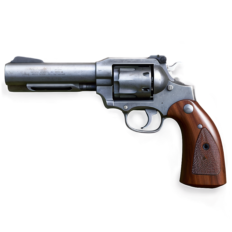 Revolver On White Background Png Yjr92 PNG Image