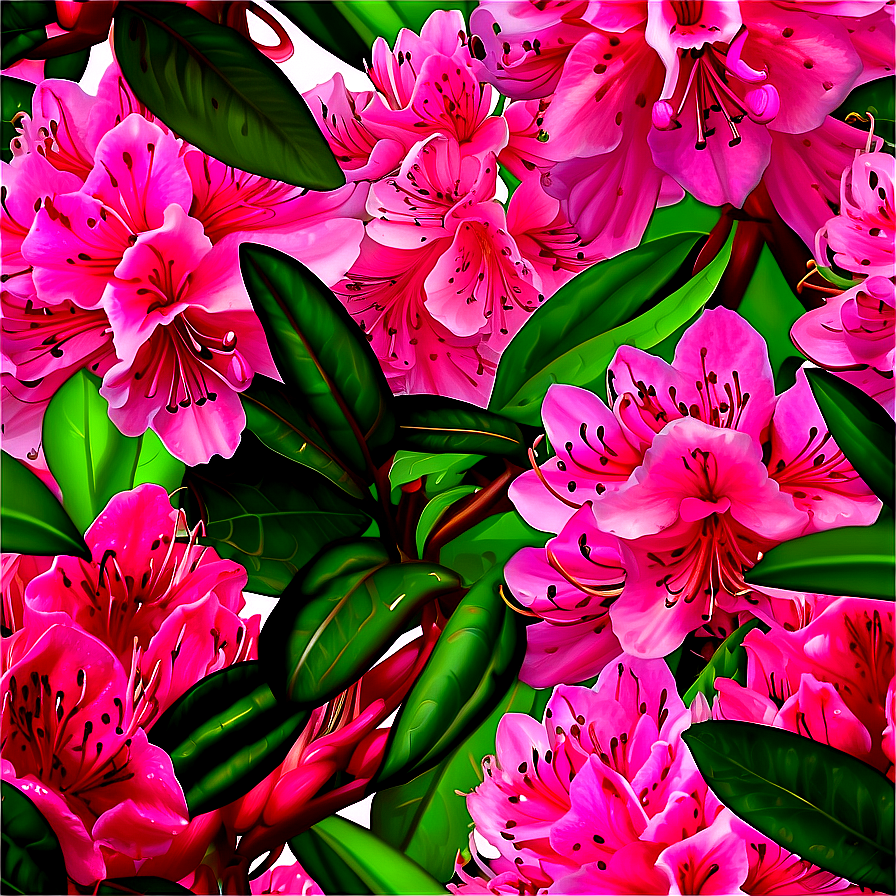 Rhododendron Pattern Png 06282024 PNG Image