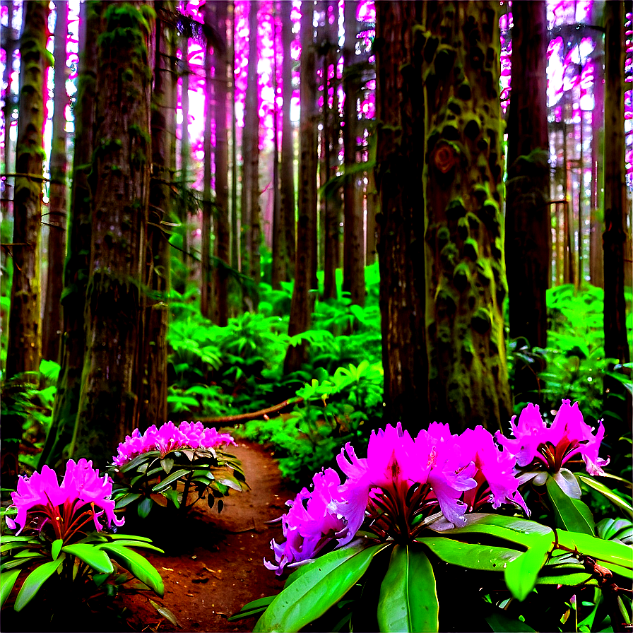 Rhododendron Trail Png Ahi PNG Image