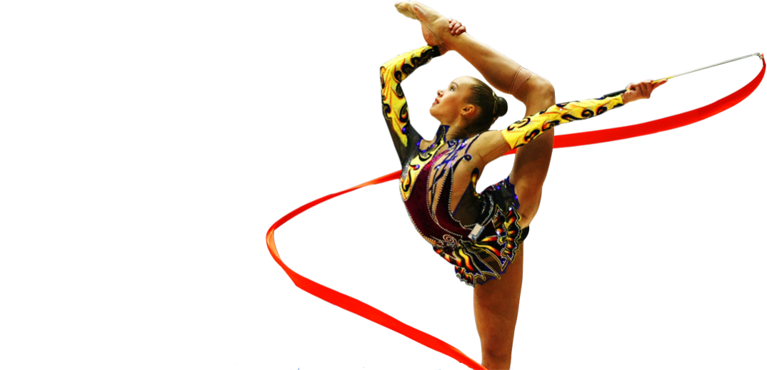 Rhythmic Gymnast Performingwith Ribbon PNG Image