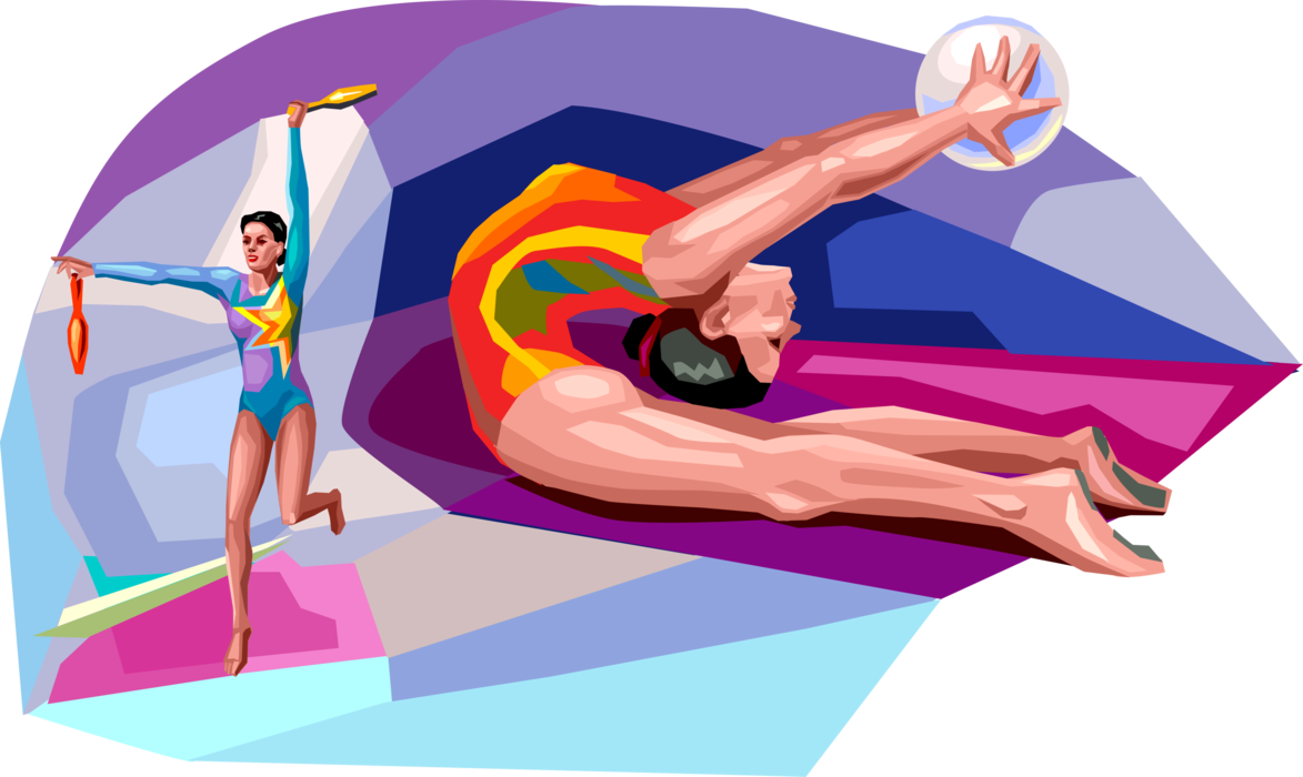 Rhythmic Gymnastics Performance Art PNG Image