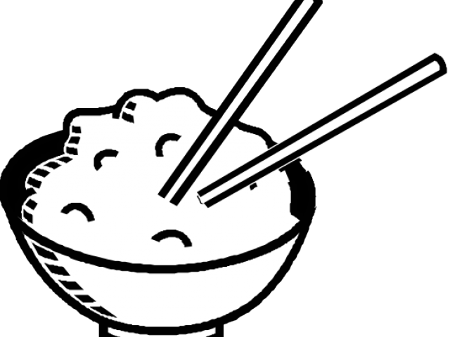 Rice Bowl With Chopsticks Clipart PNG Image