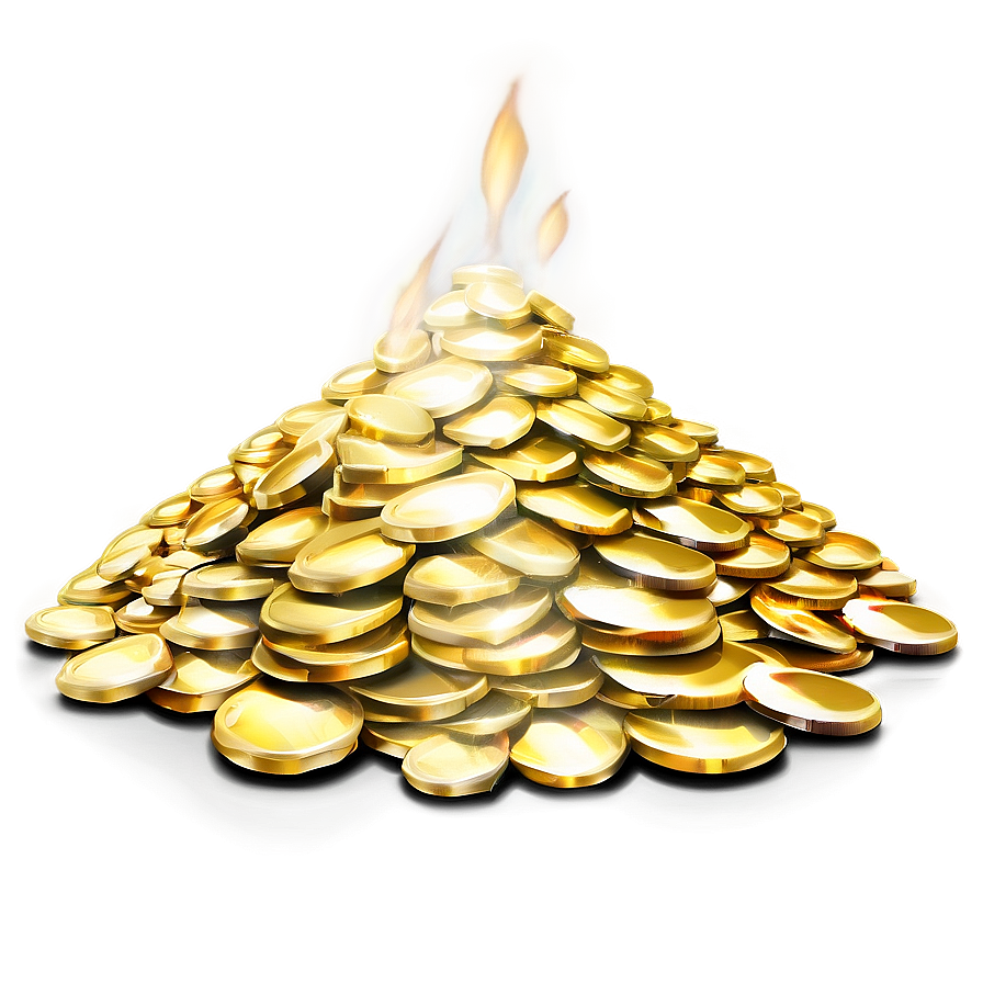 Riches Gold Pile Png 40 PNG Image