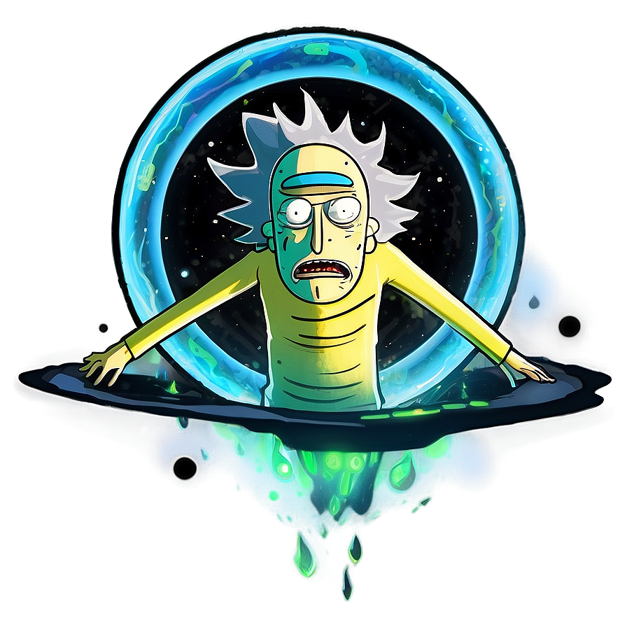 Rick And Morty Portal Adventure Begins Png Osr PNG Image