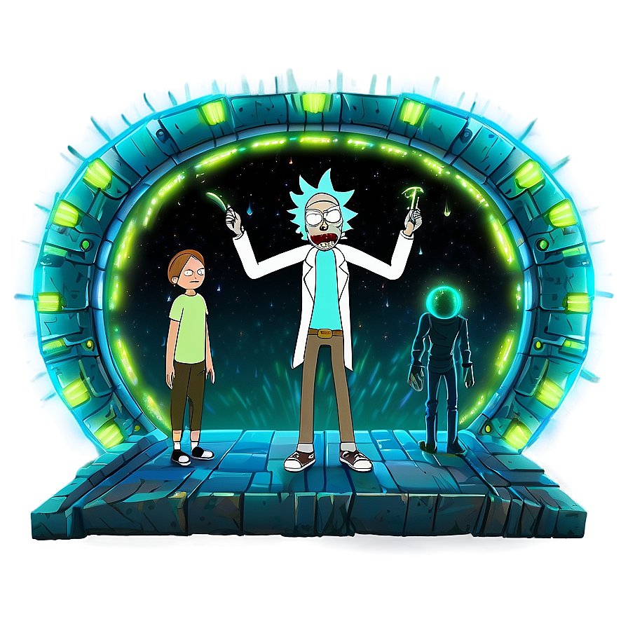 Rick And Morty Portal Madness Png Kpr22 PNG Image