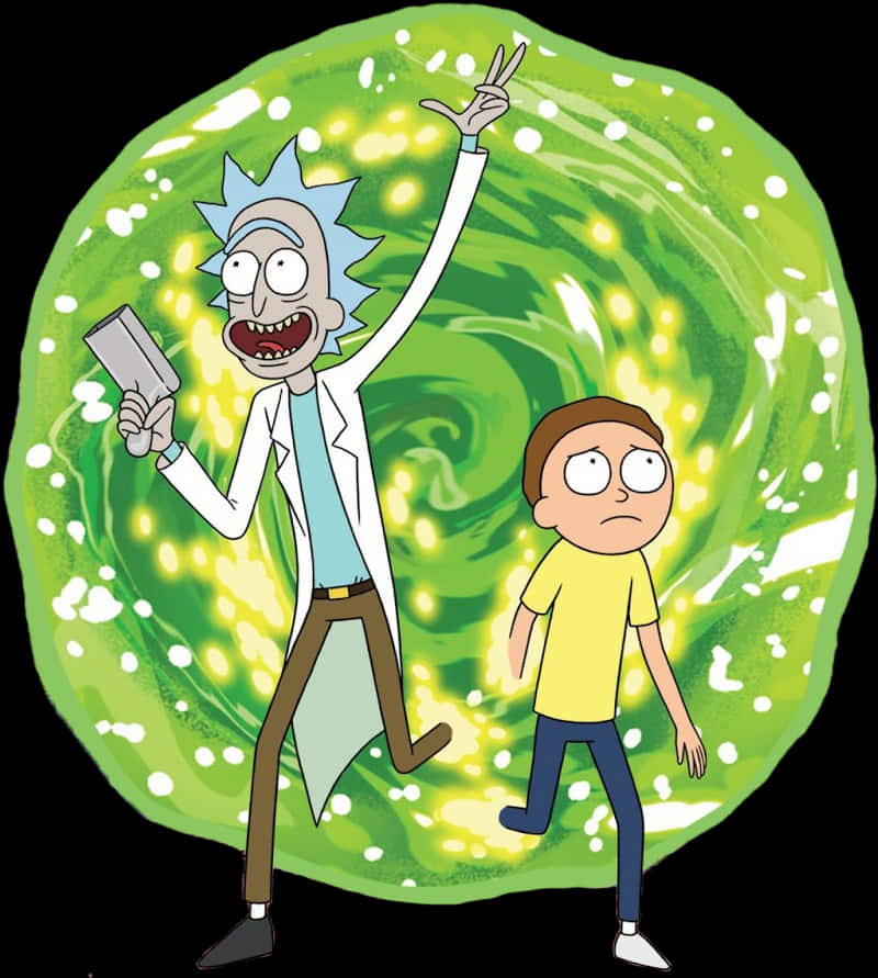 Rickand Morty Portal Adventure PNG Image