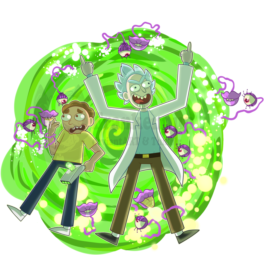 Rickand Morty Portal Escape PNG Image