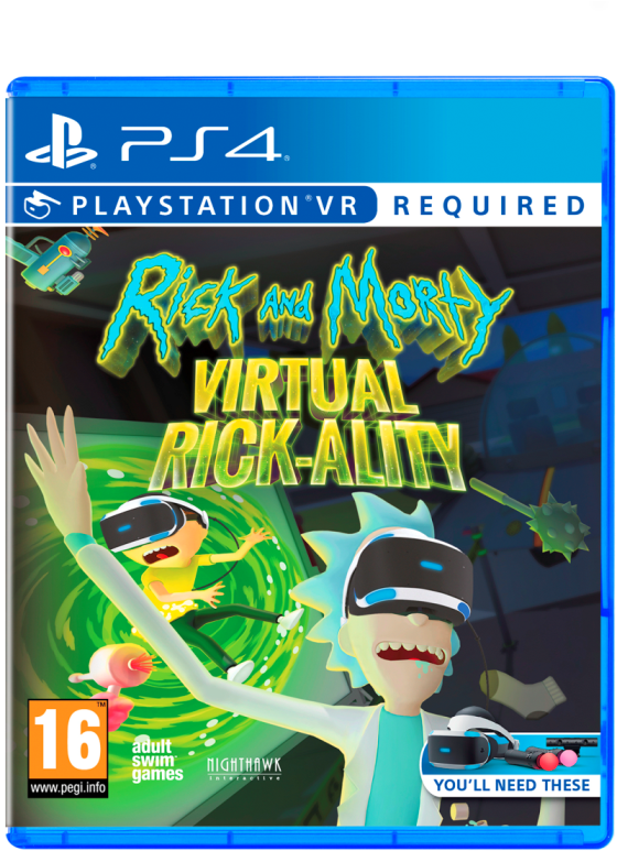 Rickand Morty Virtual Rickality P S4 V R Game Cover PNG Image