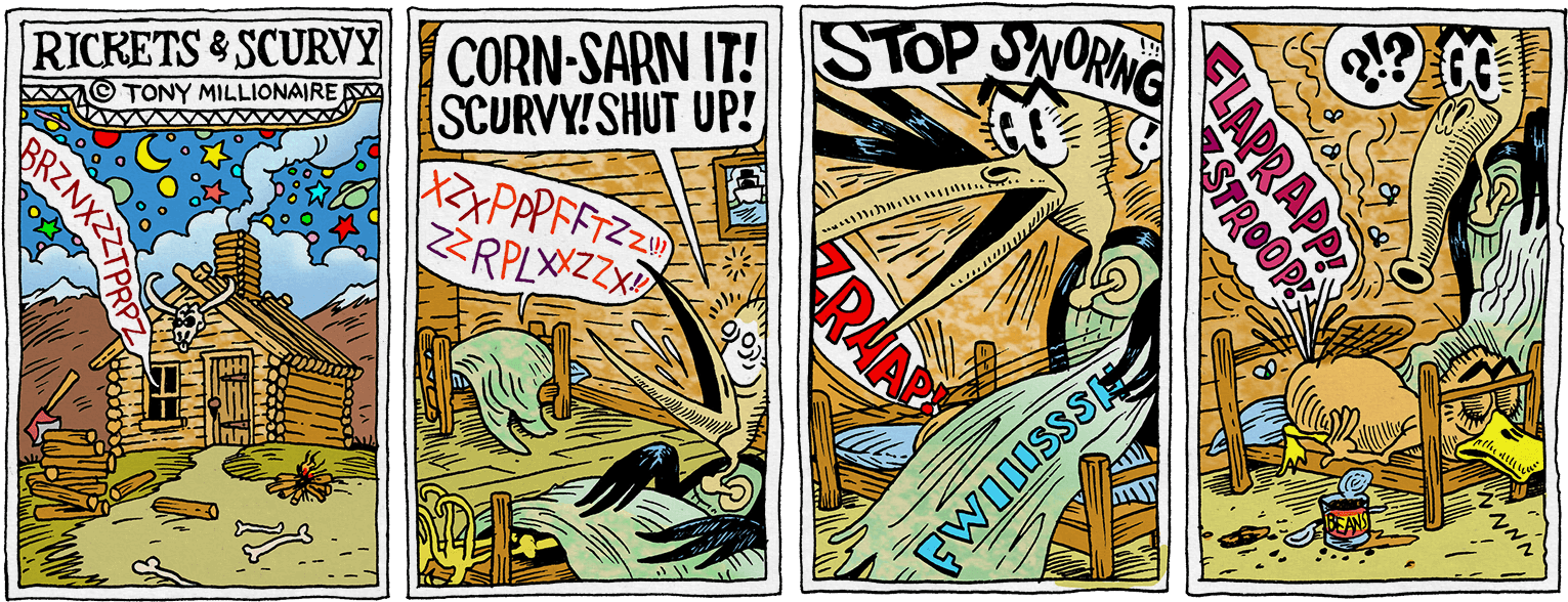 Rickets_and_ Scurvy_ Comic_ Strip_by_ Tony_ Millionaire PNG Image