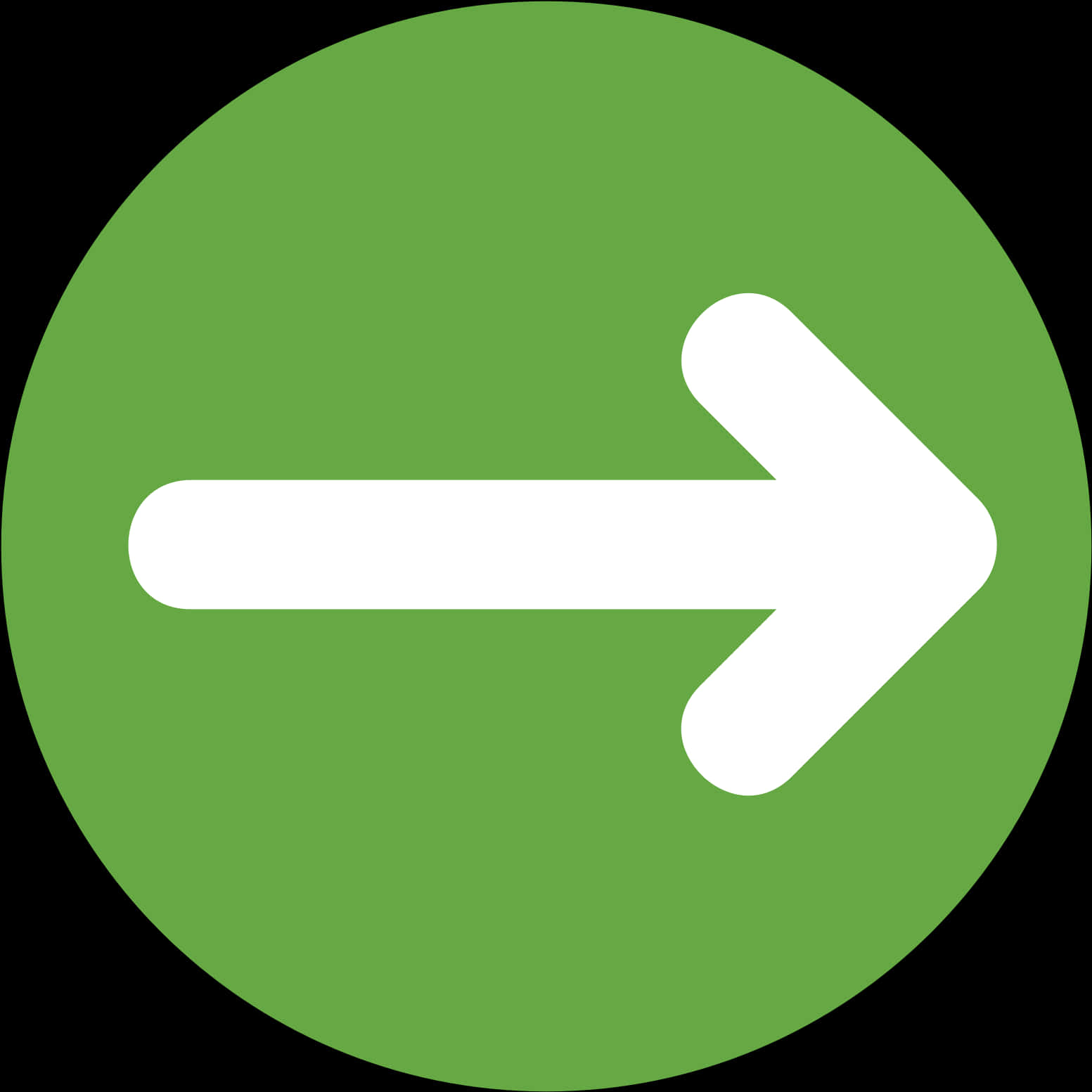 Right Arrow Icon Green Background PNG Image