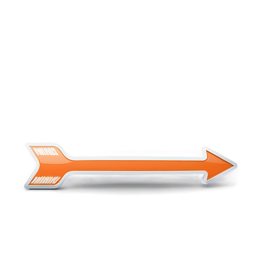 Rightward Orange Arrow Png Kgd80 PNG Image