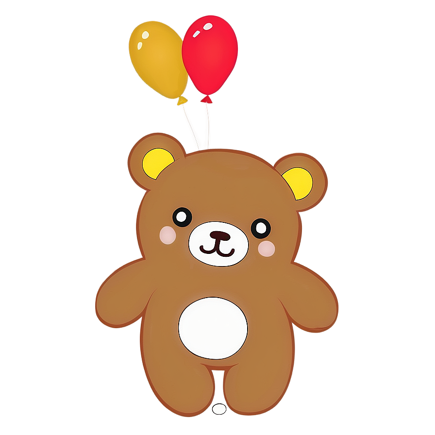 Rilakkuma With Balloons Png 59 PNG Image