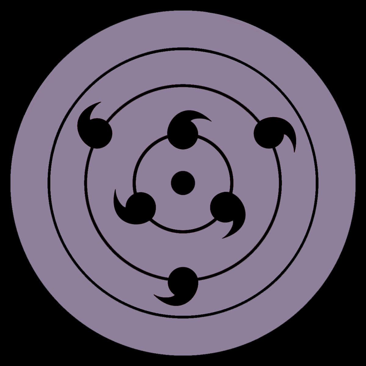 Rinnegan Symbol Artwork PNG Image