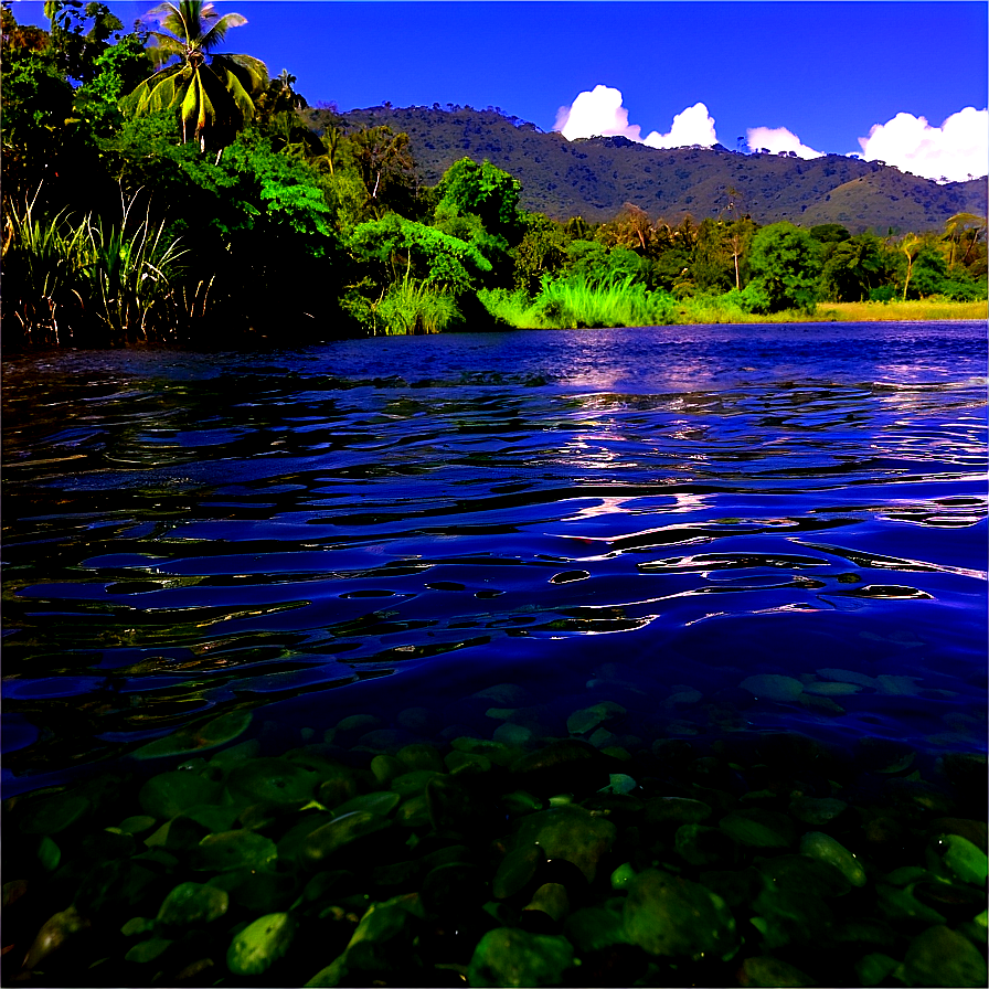 Ripple In Tranquil River Png 06252024 PNG Image