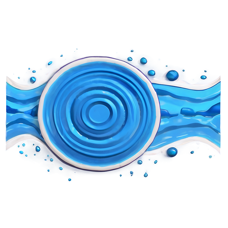 Rippled Blue Circle Png 4 PNG Image