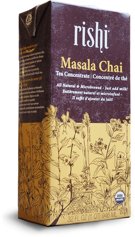 Rishi Masala Chai Tea Concentrate Package PNG Image