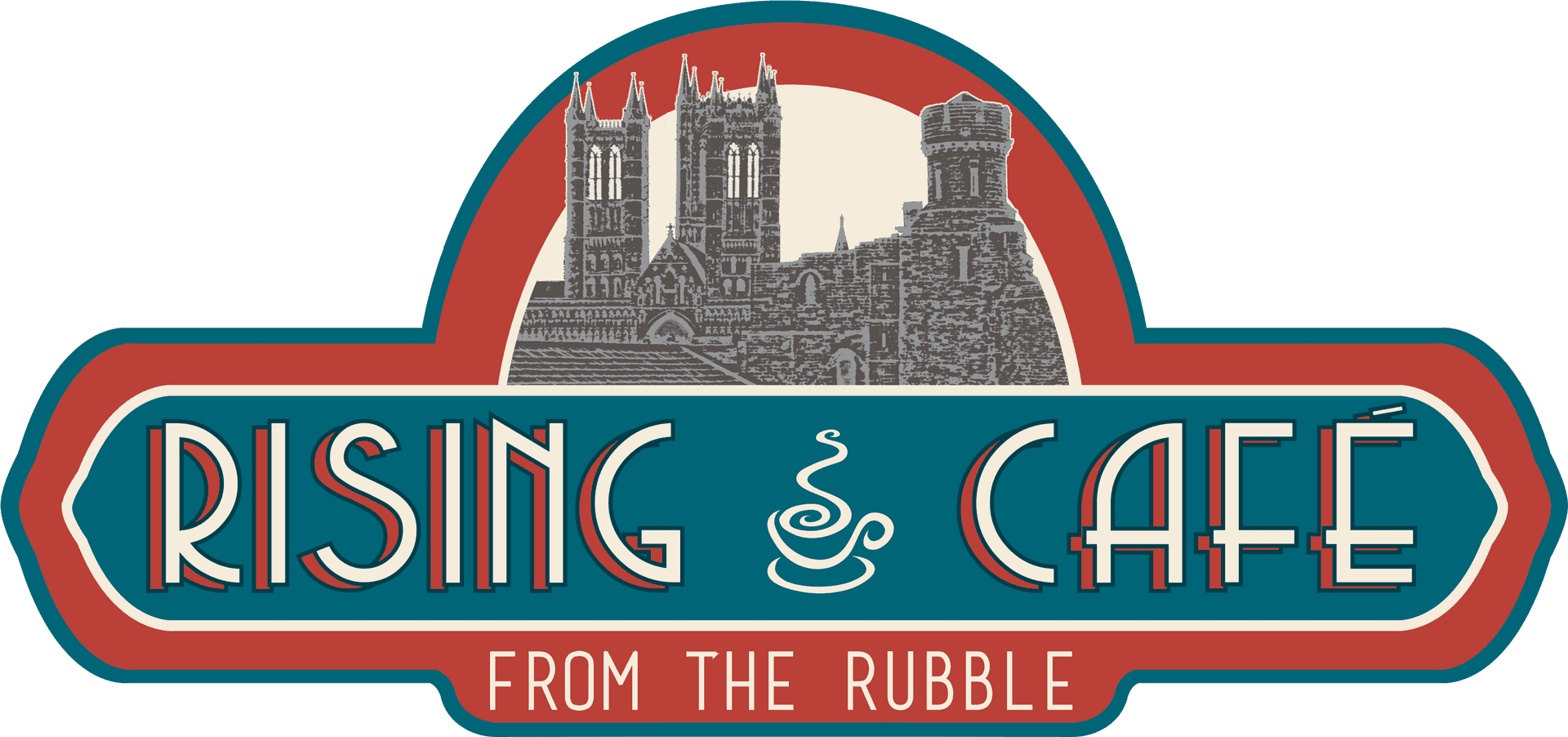 Rising Cafe Logo PNG Image