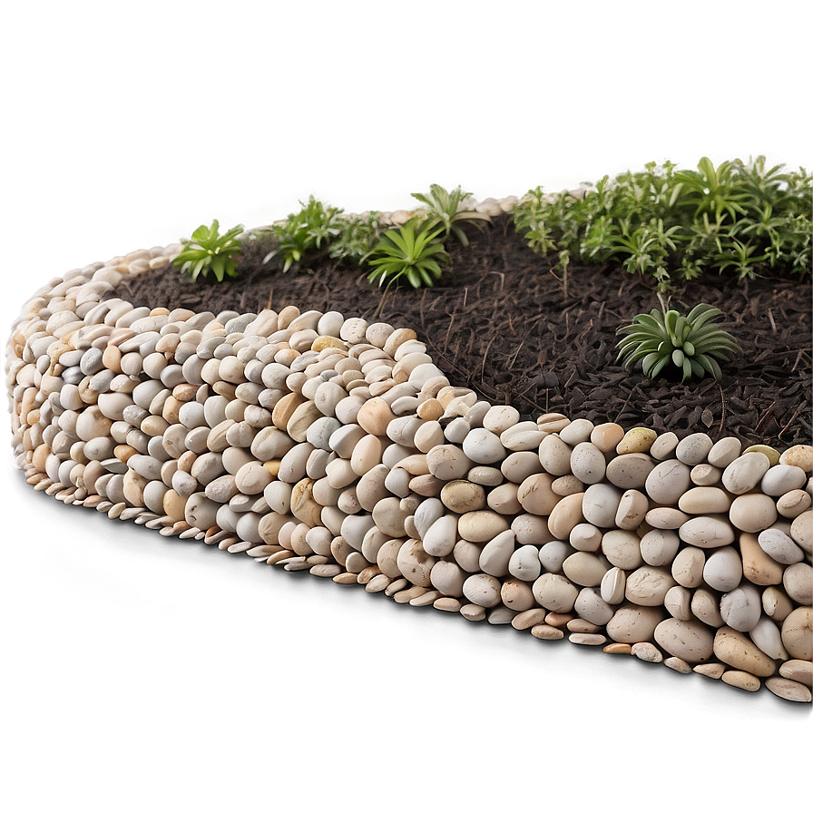 River Rock Edging Inspiration Png 06292024 PNG Image