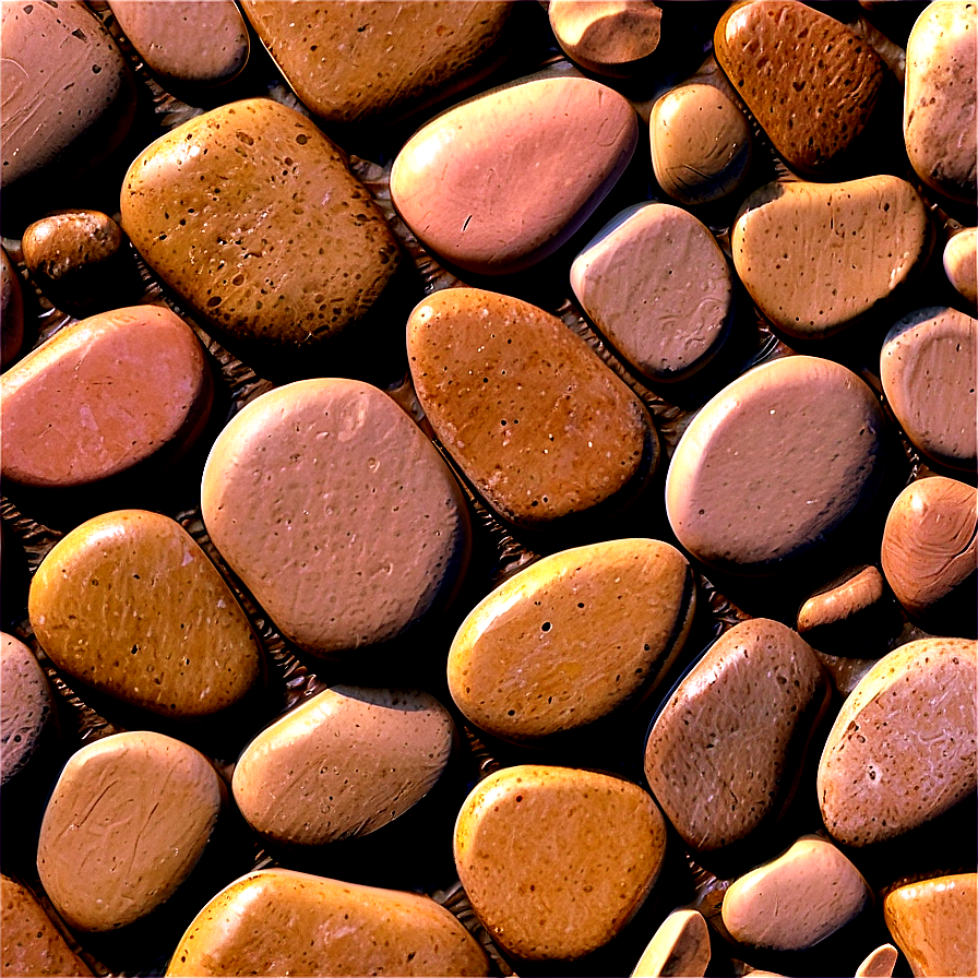 River Rock Tile Texture Png Brv84 PNG Image