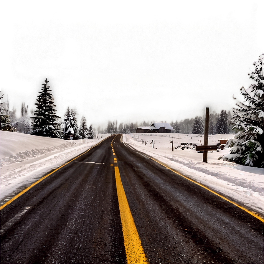 Road In Winter Png 46 PNG Image