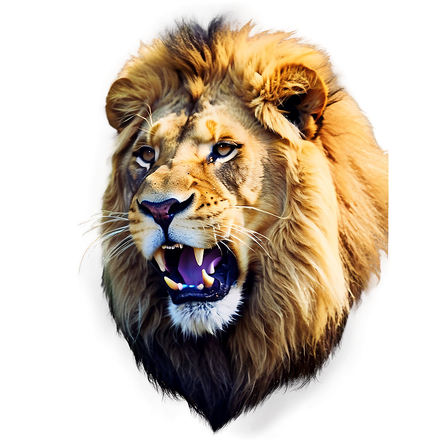 Roaring Lion Portrait Png Haf19 PNG Image