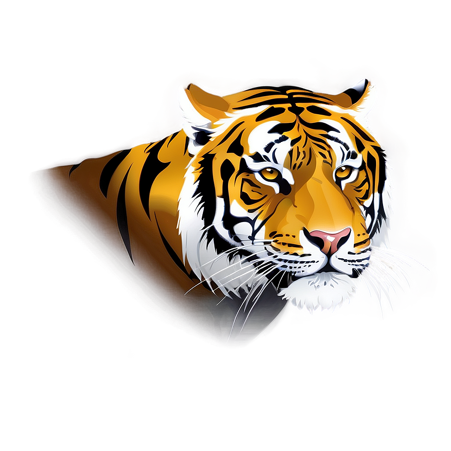 Roaring Tiger Face Vector Png 06252024 PNG Image