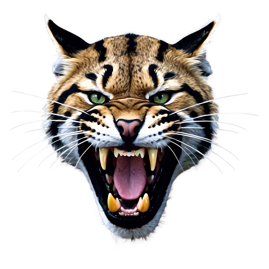 Roaring Wildcat Graphic Png 06132024 PNG Image