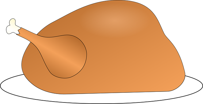 Roast Turkey Clipart PNG Image