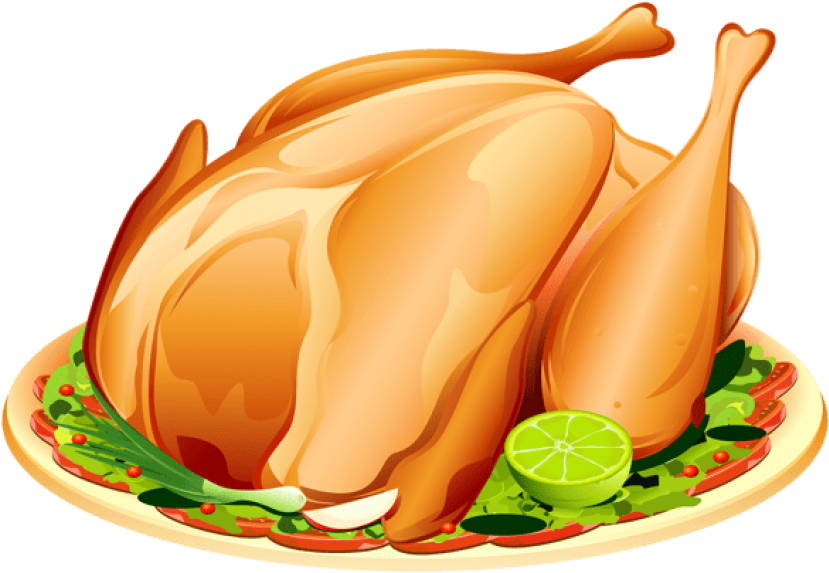 Roasted Turkey Clipart PNG Image