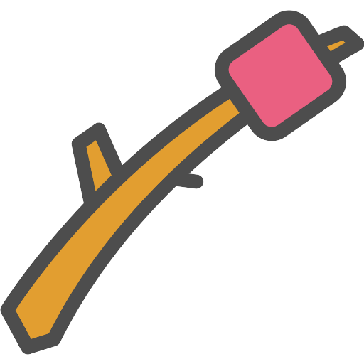 Roasting Marshmallow Icon PNG Image