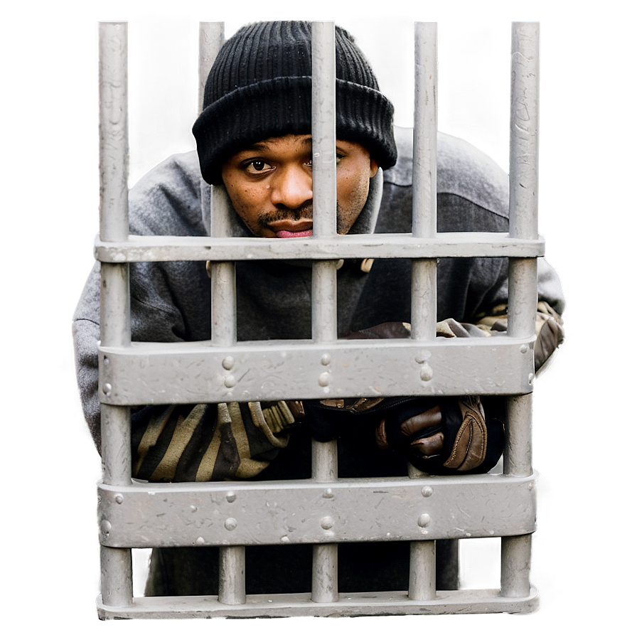 Robber Behind Bars Png Vmi63 PNG Image