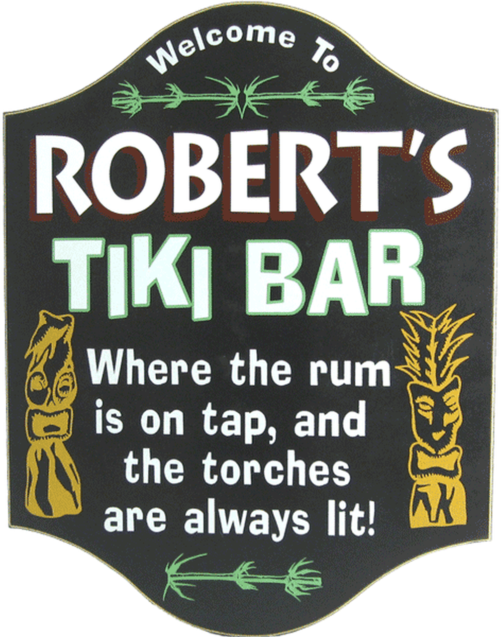 Roberts Tiki Bar Sign PNG Image