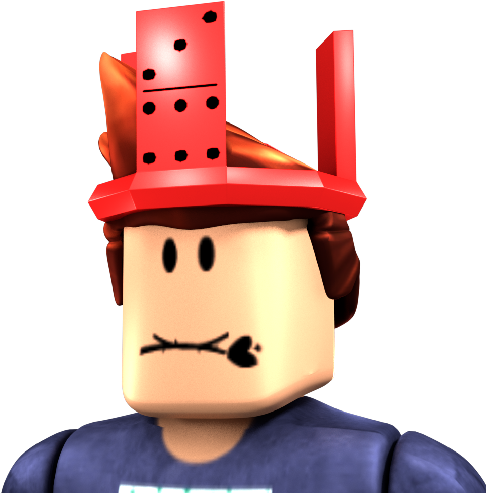 Roblox Character Red Hat PNG Image