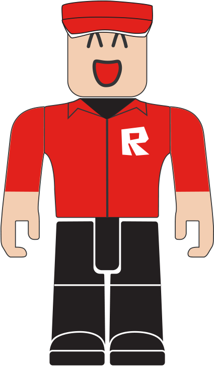 Roblox Character Red Shirt R Logo PNG Image