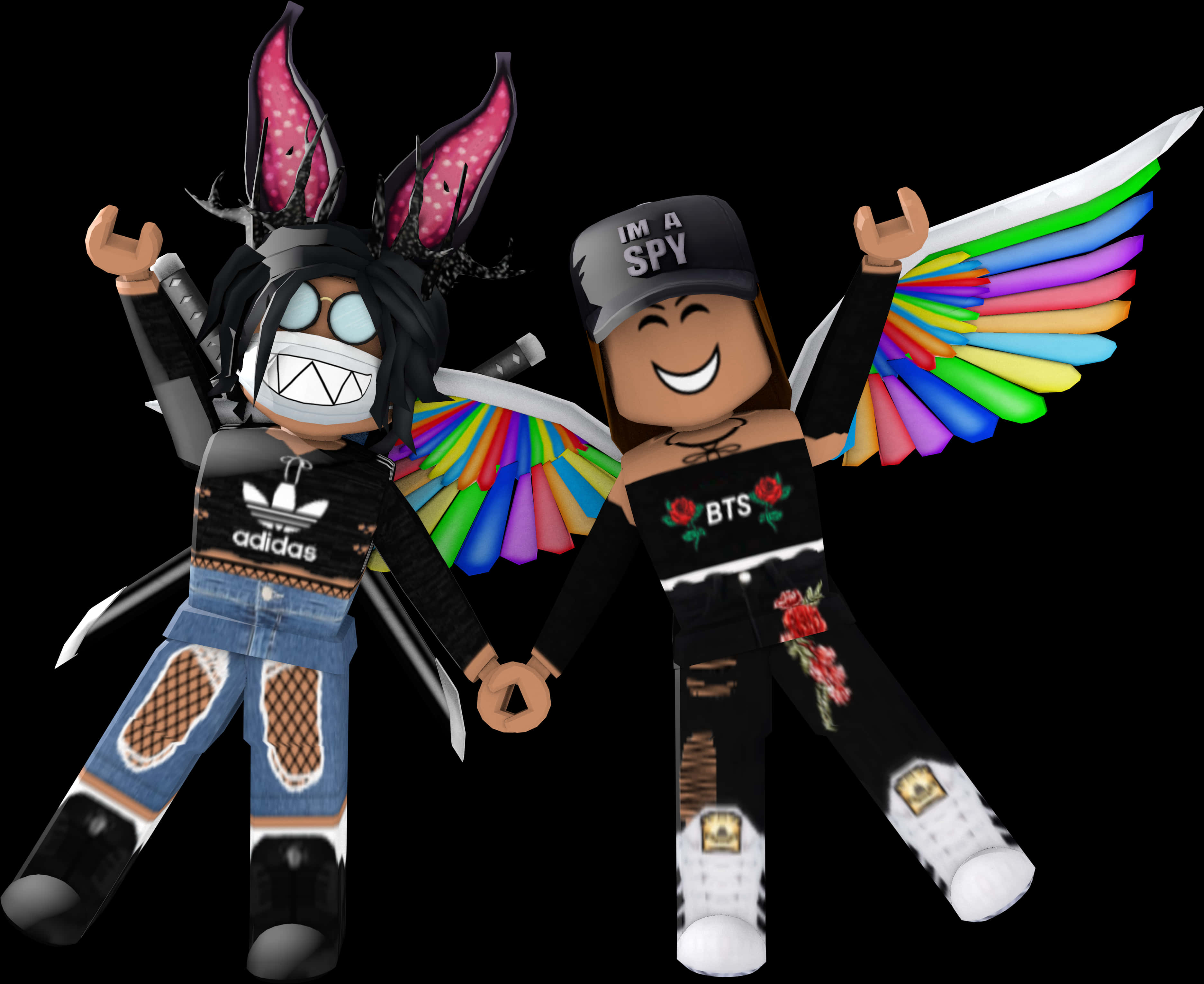 Roblox_ Characters_ Fun_ Poses PNG Image