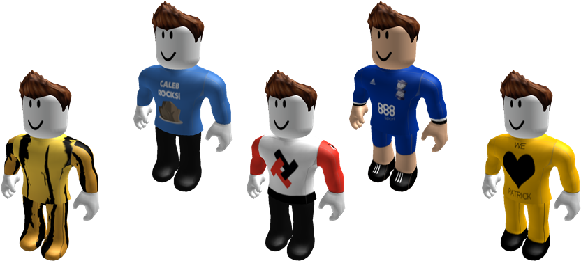 Roblox Characters Variety Outfits PNG Image