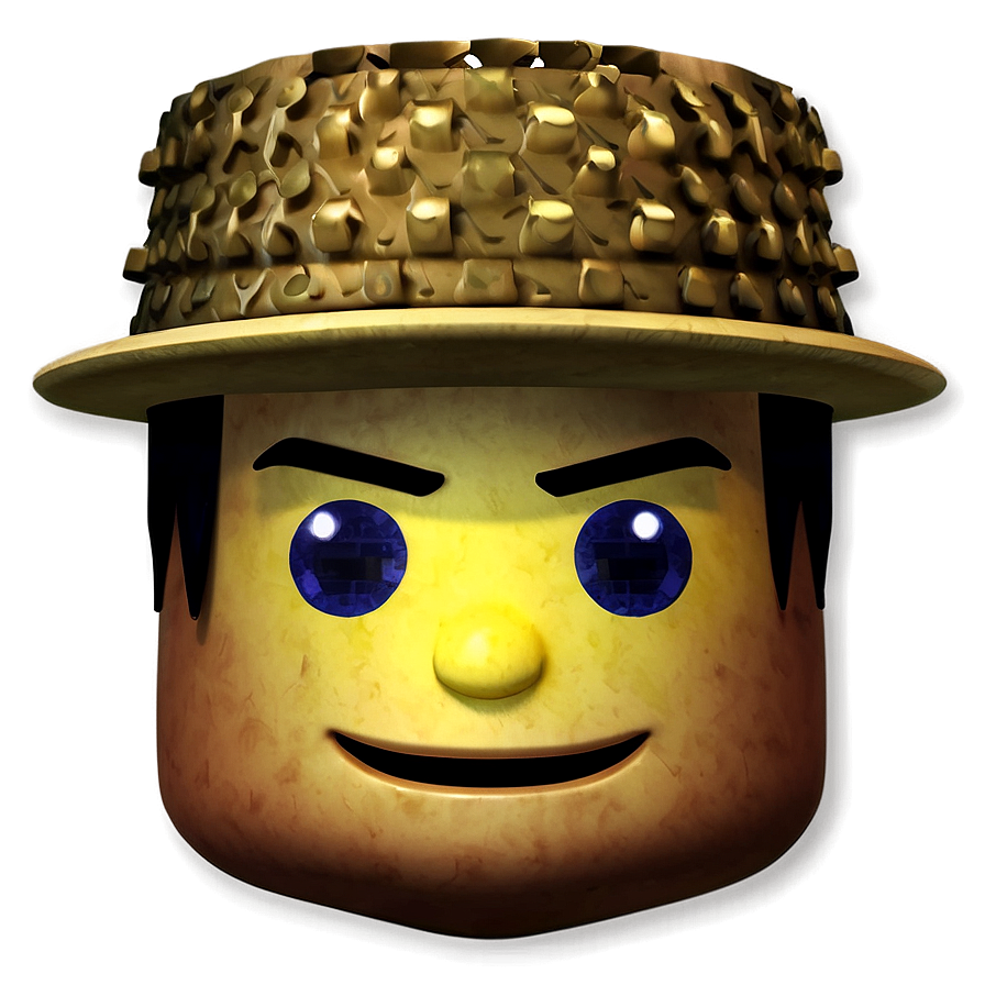 Roblox Face With Hat Png 99 PNG Image